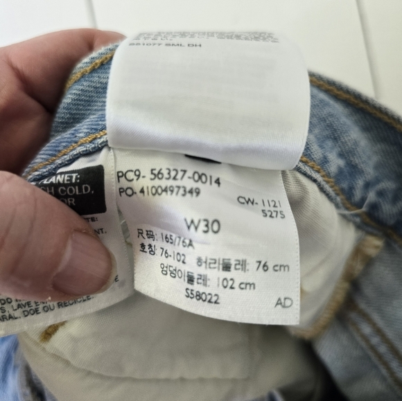 NWT Levi's 501 Original High Rise Light Wash Short 30 - Picture 8 of 10